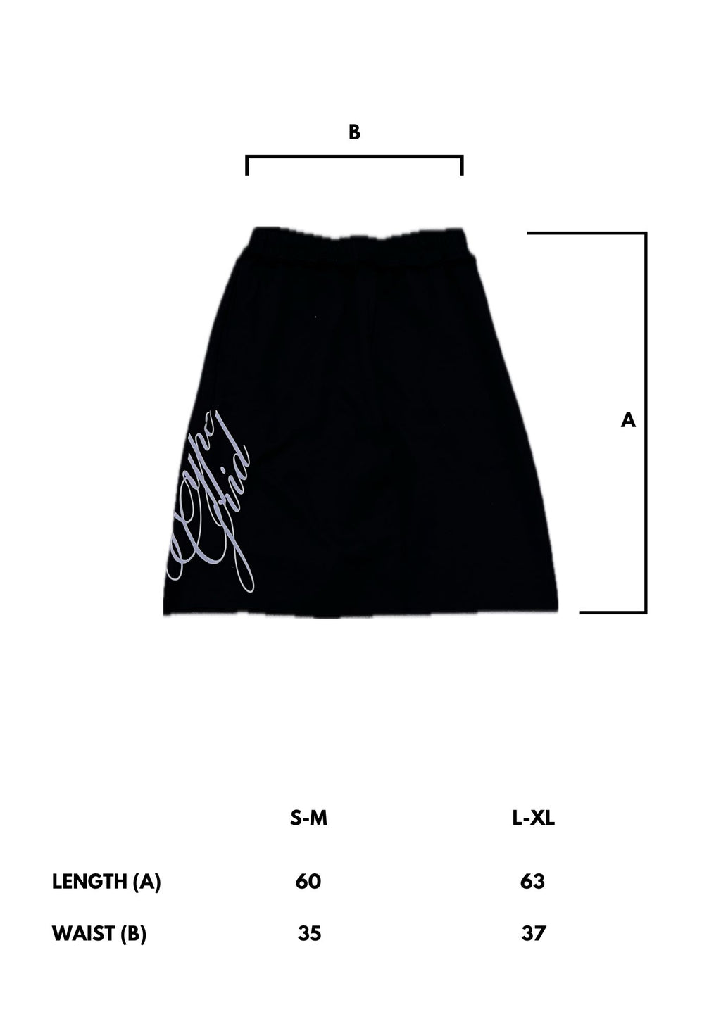 "SCRIPT" BAGGY SHORTS