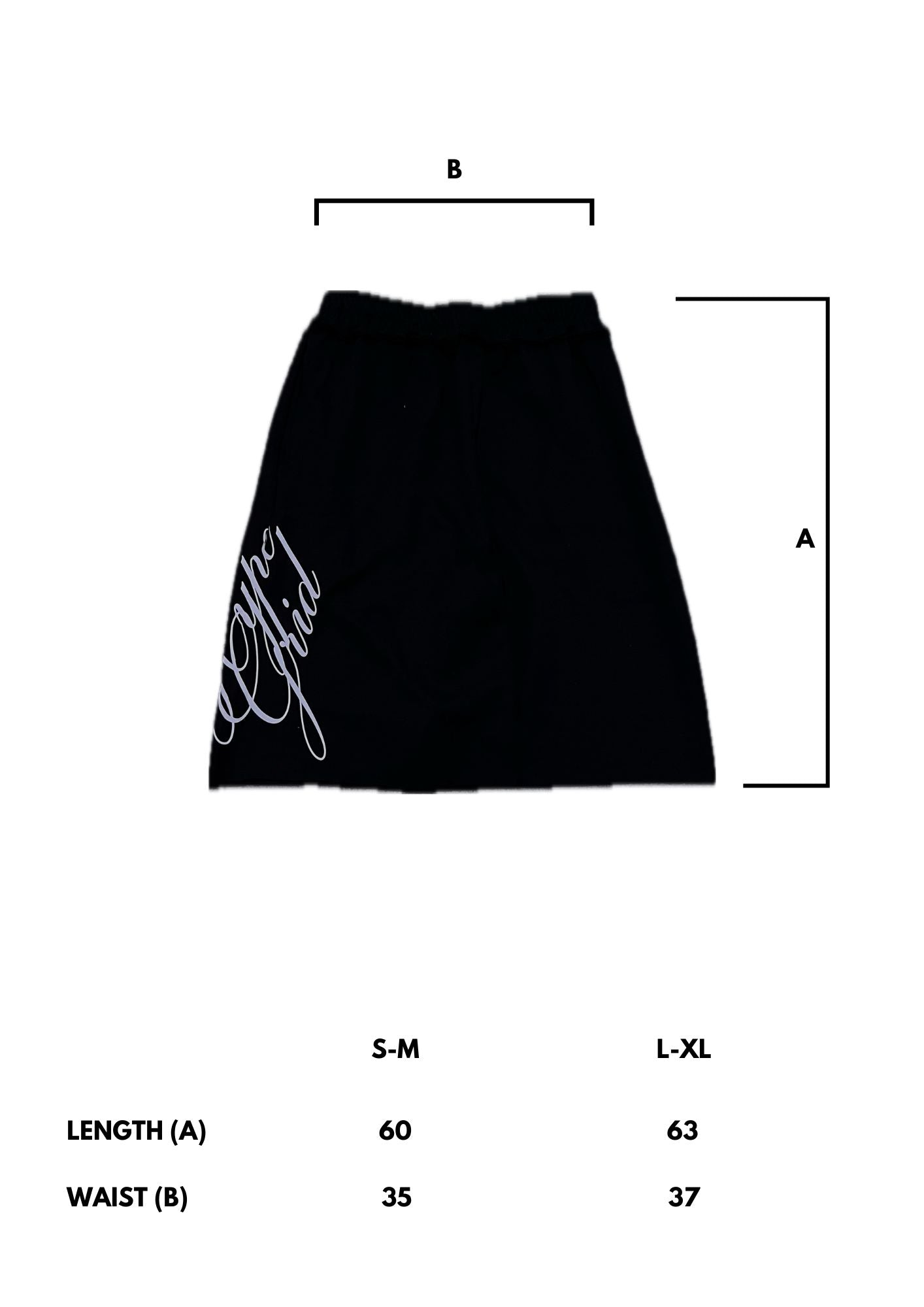 "SCRIPT" BAGGY SHORTS